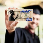Personalized Graduates Silhouette Graduation Cap Scroll Wooden Money Holder with Name and Year Congratulation Graduation Gift for Schoolmates Friends