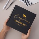 Livre d'or personnalisé avec stylo à bille et autocollants Cadeau de fin d'études pour les diplômés