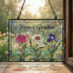 Personalized Birth Flower Sun Catcher Acrylic Ornament with Name  Window Decoration Mother's Day Birthday Gift for Mom Grandma