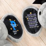 Personalisierte Elefant Keepsake Spielzeug mit anfänglichen Namen Jahr Klasse von 2026 Schule Grad Geschenk für Absolventen