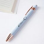 Personligt stetoskop infällbar kulspetspenna med namn skrivverktyg sjuksköterska vecka tack födelsedagspresent för medicinsk personal