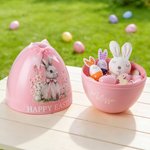 Oeuf de Pâques géant avec nom Cadeau de fête de Pâques pour la famille et les enfants