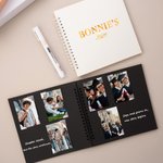 Livre d'or personnalisé avec stylo à bille et autocollants Cadeau de fin d'études pour les diplômés