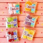 Personalizzato a strisce stampa leopardo nome adesivi impermeabili classe scambio partito regalo etichetta Decor San Valentino bomboniere per i bambini coppia