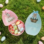 Oeuf de Pâques géant avec nom Cadeau de fête de Pâques pour la famille et les enfants