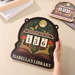 Personalized Books Read This Year Wooden Read Tracker with Text Library Bookshelf Decor Study Space Use Birthday Gift for Bookworms Book Lovers