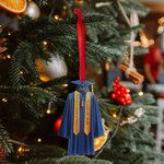 Personalized Graduation Gown Shape Ribbon Acrylic Ornament with Name and Text Christmas Tree Decor Class Of 2026 Graduation Gift for Graduates