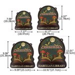 Personalized Books Read This Year Wooden Read Tracker with Text Library Bookshelf Decor Study Space Use Birthday Gift for Bookworms Book Lovers