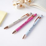 Personligt stetoskop infällbar kulspetspenna med namn skrivverktyg sjuksköterska vecka tack födelsedagspresent för medicinsk personal