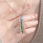 Collana diffusore di profumo personalizzata con nome, da indossare tutti i giorni, regalo di compleanno e anniversario per le donne.