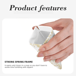 Personalized God Says I Am Birth Flower PU Leather Rosary Pouch with Name Daily Storage Mother's Day Gift for Christian Mother