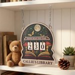 Personalized Books Read This Year Wooden Read Tracker with Text Library Bookshelf Decor Study Space Use Birthday Gift for Bookworms Book Lovers