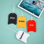 Sac à dos Kickboard multicolore imprimé en 3D avec texte Cadeau d'anniversaire pour les entraîneurs, les nageurs et les amateurs de sport