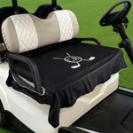 Gepersonaliseerde Plaid Golfkar Stoelhoes Golfkar-deken voor 2 Personen met Naam en Initiaal Verjaardagscadeau voor Golfers en Golfliefhebbers