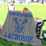 Personalised Lacrosse Multicolor Soft Throw Blanket with Name and Number Game Day Team Gift for Lacrosse Players Coaches
