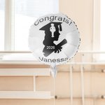 Henkilökohtainen Grad Cap siluetti Baseball lentopallo urheilu alumiini folio ilmapallo teksti ja vuosi Party tarvikkeet valmistumisen lahja valmistuneille