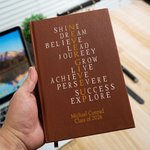 Gepersonaliseerd Never Give Up Motivational Quote A5 Journal Notebook met naam Afstudeergeschenk voor afgestudeerden