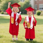 Personalised  Pencil Shape Star Kindergarten Graduation Stoles Gown with Name and Grade Class of 2026 Kindergarten Graduation Gift for Kids