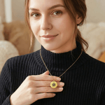 Personalised Celestial Necklace with Birthstone Dainty Jewellery Birthday Mother's Day Gift for Mom Woman