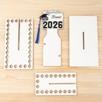 Personalized Graduation Cap Star Cake Money Holder with Name and Text 50holes Graduation Gift for Class of 2026 Graduates