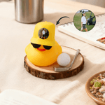 Personalised Cute Photo Cap Golf Duck with Wooden Base Desk Decor Birthday Gift for Golf Lovers