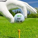 Personlig golfball med bilde og tekst morsom gave til golfspiller tilbehør til trening og konkurranse bursdagsgave