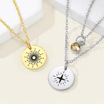 Personalised Celestial Necklace with Birthstone Dainty Jewellery Birthday Mother's Day Gift for Mom Woman