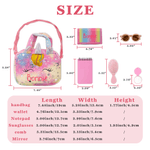 Personlig Glitter Fantasy Unicorn 6-delers lommeboksett med navn Tilbake til skolen Barnas dag Bursdagsgave til jenter