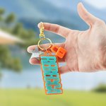 Personalised Showgirl Glitter Name Acrylic Keychain with Star Lock Charm Bag Tag Concert Accessory Birthday Anniversary Gift for Fans Music Lovers