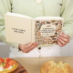 Personifierad trädgårdsblommor mat kryddor kryddor A5 dagbok anteckningsbok med text födelsedag mors dag present för nya hem flyttare matlagning älskare