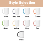 Personalised Yarn Crochet Hook Scissors Knitted Pattern Ceramic Mug with Coaster and Name Birthday Mother's Day Gift for Grandma Knitting Lover