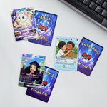 Henkilökohtainen Funny Classic TCG Poke Card valokuva Glitter Family Game Card juhlii valmistumista kortti syntymäpäivälahja naisille miehille perheelle
