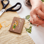 Boîte magnétique de rangement d'aiguilles à coudre en bois avec nom Cadeau d'anniversaire pour les amoureux de la couture