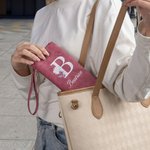 Personalised Pearl Laser Birth Flower PU Leather Folded Wristlet Wallet with Name and Multiple Card Slots Birthday Anniversary Gift for Women