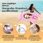 Personalisiertes Standtuch mit Cartoon-Charakter | mit Namen | Turnbeutel wählbar | schnelltrocknend | Geburtstag Sommer Geschenk für Kinder Familie