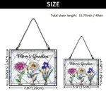 Personalized Birth Flower Sun Catcher Acrylic Ornament with Name  Window Decoration Mother's Day Birthday Gift for Mom Grandma
