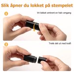 Personlig golfballstempel med initialer og metallboks perfekt bursdagsgave og farsdagsgave til golfere