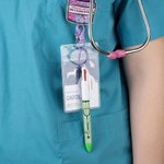 Personligt stetoskop Glitter Kulspetspenna 3-i-1 Penna med namn Daglig användning Tillbaka till skolan Födelsedagspresent för sjuksköterska Läkarstudent