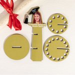 Personalized Graduation Cap Photo Wooden Cake Money Holder with Text Graduation Gift for Class of 2026 Graduates