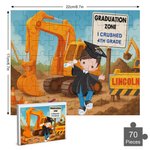 Personalized Cartoon Graduation Boy Girl Character Wooden Puzzles with Name Room Decor Kindergarten Graduation Birthday Gift for Kids