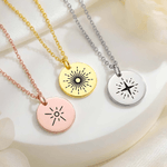 Personalised Celestial Necklace with Birthstone Dainty Jewellery Birthday Mother's Day Gift for Mom Woman