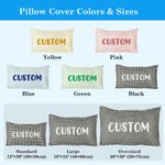 Personalized Embroidered Text Multicolor Plaid Soft Pillow Cover Home Decor Daily Use Baby Shower Housewarming Gift for Kids Family