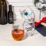 Personalized Nursing School Survivor Graduation Cap 18oz Glass with Name and Year Graduation Appreciation Gift for Nurse