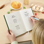 Personifierad trädgårdsblommor mat kryddor kryddor A5 dagbok anteckningsbok med text födelsedag mors dag present för nya hem flyttare matlagning älskare