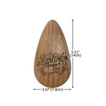 Personlig gravert vintage sydesign dråpeformet magnetisk saksesak i tre med navn Morsdag Bursdagsgave til syelskere