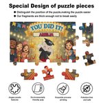 Personalized Cartoon Graduation Boy Girl Character Wooden Puzzles with Name Room Decor Kindergarten Graduation Birthday Gift for Kids