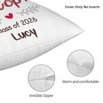 Personalized Photo and Text Soft Throw Pillow Cover Home Decor Valentine's Day Mother's Day Graduation Gift for Couple Mom