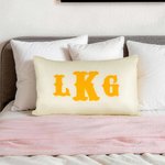 Personalized Embroidered Text Multicolor Plaid Soft Pillow Cover Home Decor Daily Use Baby Shower Housewarming Gift for Kids Family