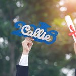 Panneau en bois pailleté personnalisé avec nom et année Décoration pour photo de fin d'études Cadeau pour les diplômés de la promotion 2026