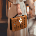 Personalized God Says I Am Birth Flower PU Leather Bible Book Cover with Zipper and Carry Handle Baptism Religious Day Gift for Christians Women